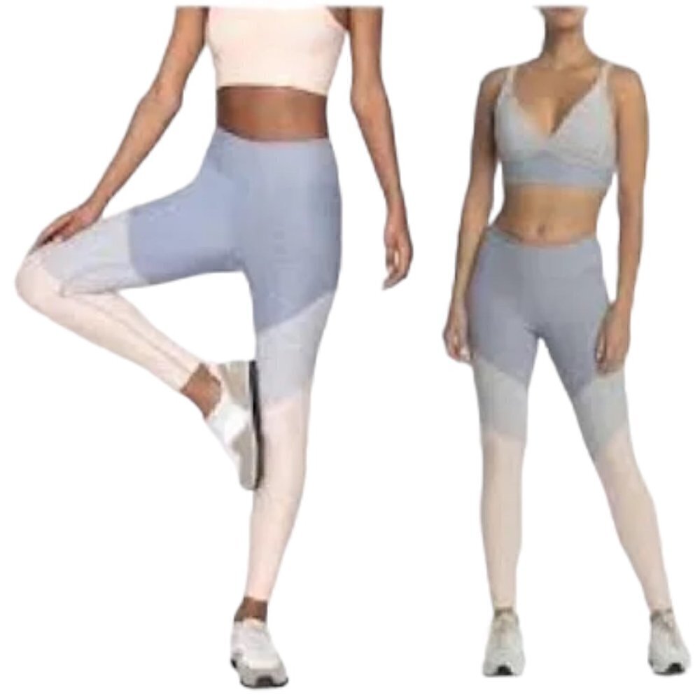 Outdoor Voices 7/8 Springs Grey and Peach Leggings Medium